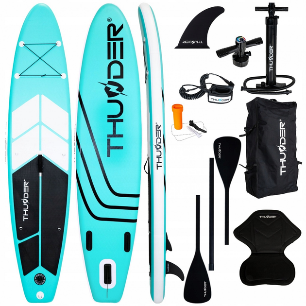 Надувна дошка SUP THUNDER Coast 320 см з веслом Mint - зображення 1
