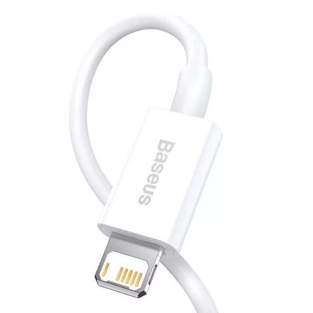 Кабель Baseus Superior Series Fast Charging Lightning 2.4A (1m) White - изображение 4