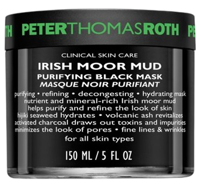 Maseczka oczyszczająca do twarzy Peter Thomas Roth Irish Moor Mud czarna 150 ml (670367002315) - obraz 1