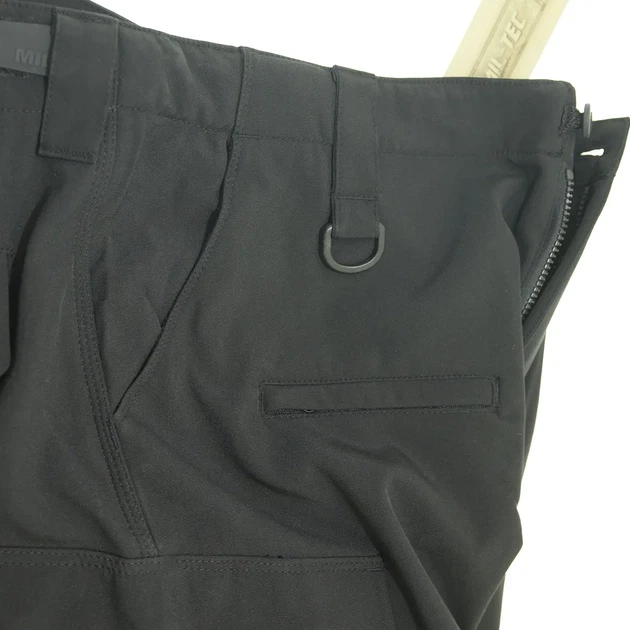 Брюки тактические черные Softshell зимние водонепроницаемые Black Mil-tec 11360002 - L - Фото 5 Брюки тактические черные Softshell зимние водонепроницаемые Black Mil-tec 11360002 - L - изображение 5