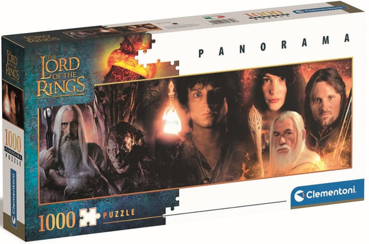 Puzzle Clementoni Panorama The Lord Of The Rings 1000 elementów (8005125397396) - obraz 1