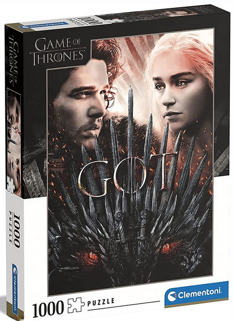 Puzzle Clementoni Game Of Thrones 1000 elementów (8005125396511) - obraz 1