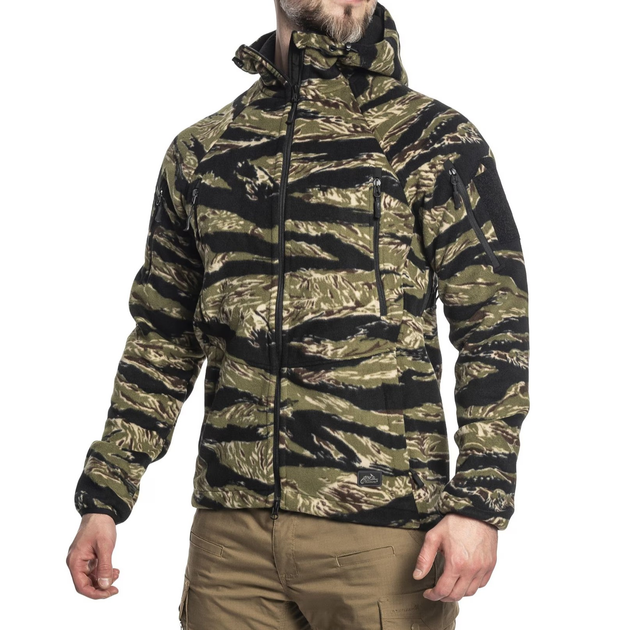 Куртка Helikon-Tex PATRIOT Mk 2 - Hybrid Fleece, Tiger stripe M/Regular (BL-PJ2-FH-62) - изображение 2