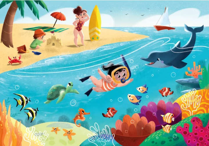 Puzzle Clementoni Super Kolor Life At Sea 2 po 60 elementów (8005125248179) - obraz 3