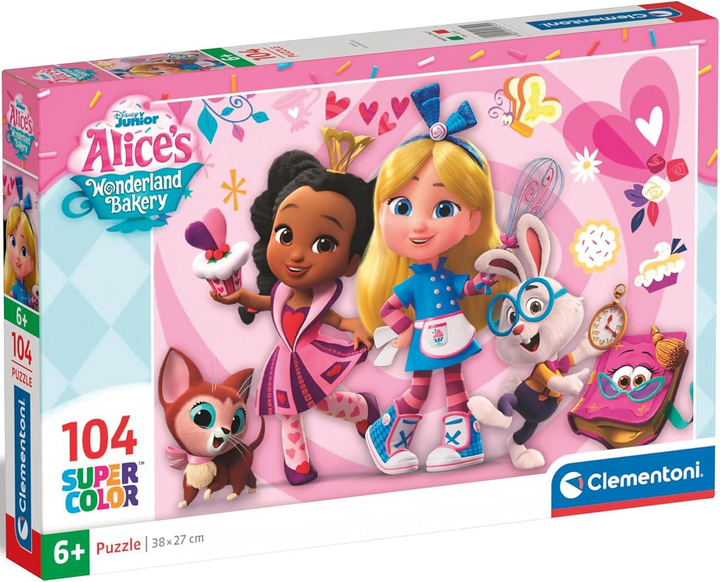 Puzzle Clementoni Super Kolor Alice’s Wonderland Bakery 104 elementy (8005125257515) - obraz 1