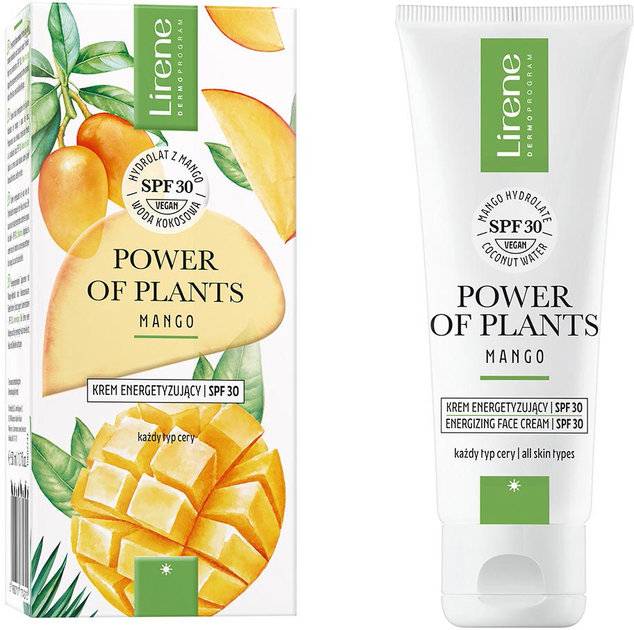 Krem do twarzy nawilżający Lirene Power of Plants Mango 50 ml (5900717774315) - obraz 1