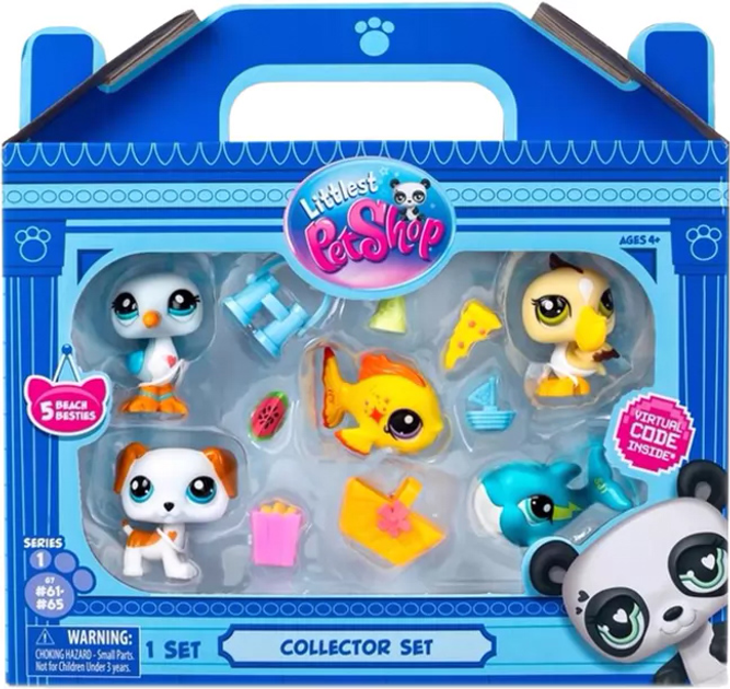 Набір фігурок TM Toys Littlest Pet Shop Пляж 5 шт (0885561005172) - зображення 1