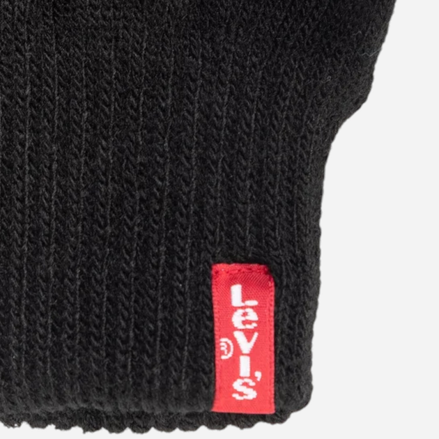 Рукавички в'язані із сенсорними пальцями Levi's 222283-11-59 M Чорні (7613267842851) - зображення 3
