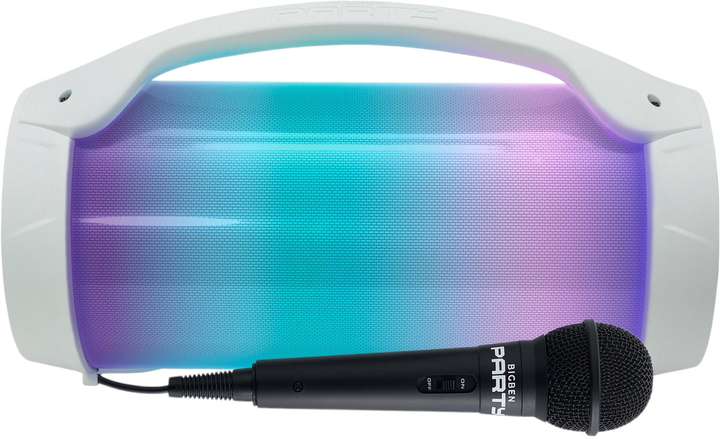 Акустична система BIGBEN Party Lite Luminous Loudspeaker 50W White (PARTYBTLITEWH) - зображення 4