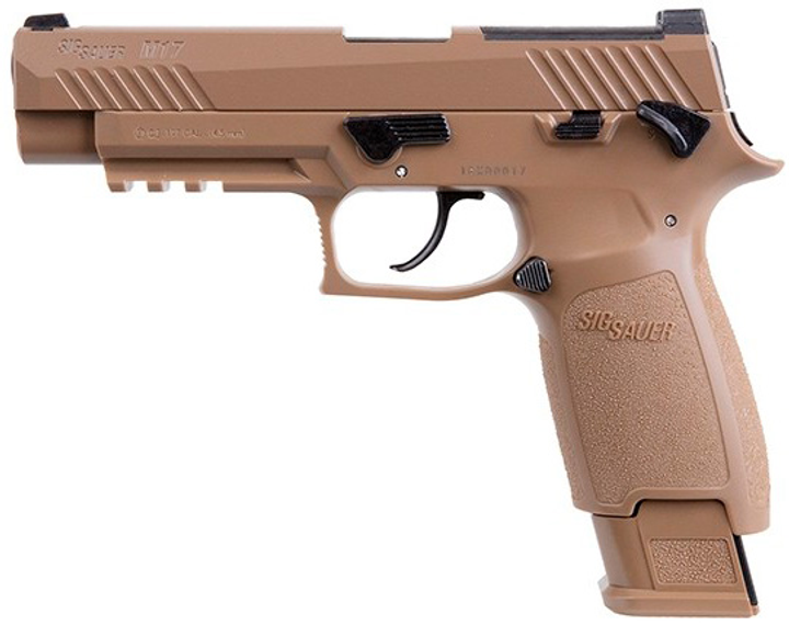 Пистолет пневматический Sig Sauer Air P320 M17 Coyote Tan кал. 4.5 мм - изображение 1