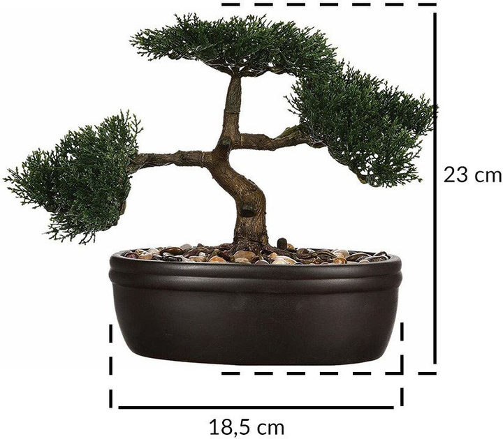 Sztuczna roślina Atmosphera drzewko bonsai Japandi zielona (3560238515426) - obraz 4