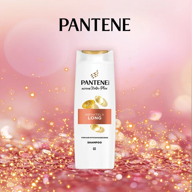 Подарунковий набiр Pantene Infinitely Long Шампунь 400 мл + Бальзам-ополіскувач 220 мл (8700216614870) - зображення 4