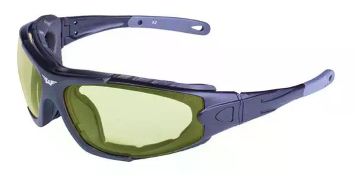 Захисні окуляри фотохромні Global Vision Shorty Photochromic (yellow) Anti-Fog, жовті - изображение 2