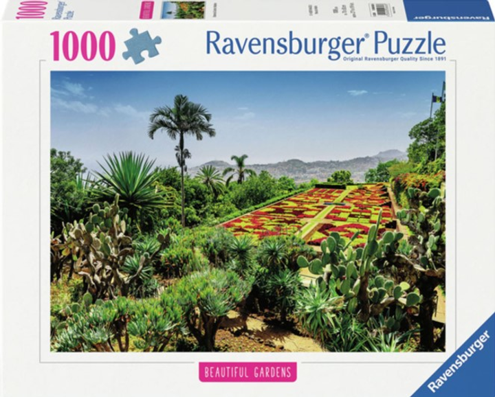 Puzzle Ravensburger Ogród Botaniczny Madera 70 x 50 cm 1000 elementów (4005555008538) - obraz 1