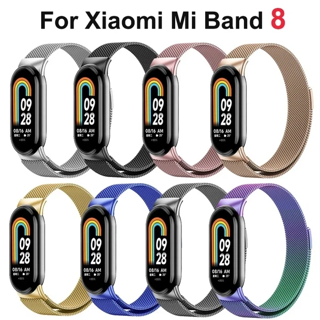 Ремінець для фітнес браслета Xiaomi Mi Band 8,9,10 міланська петля золотистий - зображення 8