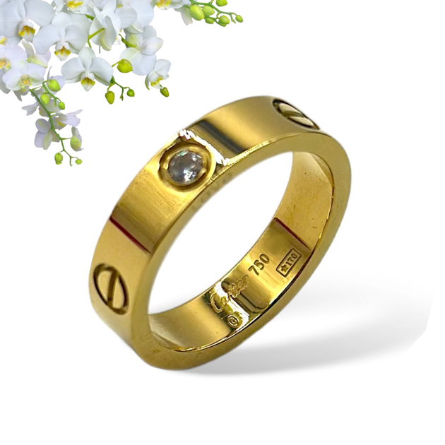 Каблучка р.18 Cartier LOVE 750 52833A Stainless Steel – Стильные
