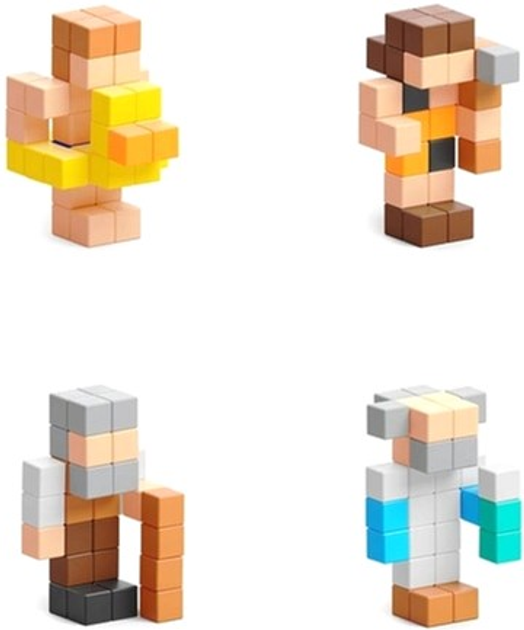 Конструктор магнітний Pixio Mini Figures Сюрприз 27-44 деталей (4897105243335) - зображення 4