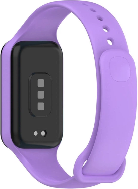 Ремешок силиконовый MRK для Mi Smart Band 8 Active/ Redmi Smart Band 2 Светло-фиолетовый (mrk3763) - изображение 2