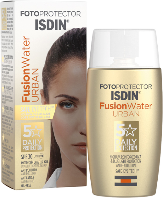 Krem przeciwsłoneczny do twarzy Isdin Fotoprotector Fusion Water Urban Spf30 50 ml (8429420189423) - obraz 2