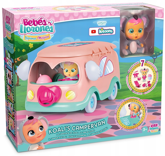 Zestaw do zabawy TM Toys Cry Babies Magic Tears Koalis Campervan (8421134091931) - obraz 1