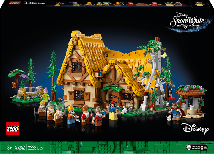 Zestaw klocków LEGO Disney: Chatka Królewny Śnieżki i siedmiu krasnoludków 2228 elementów (43242) - obraz 1