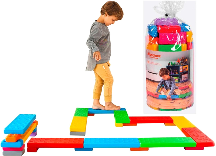 Klocki konstrukcyjne Marioinex Junior Cegły Platforma 28 elementów (5903033903896) - obraz 3