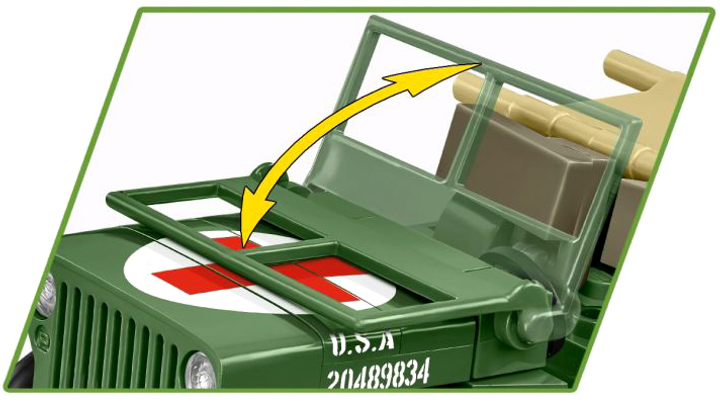 Конструктор Cobi Historical Collection Medical Willys MB 130 деталей (5902251022952) - зображення 3