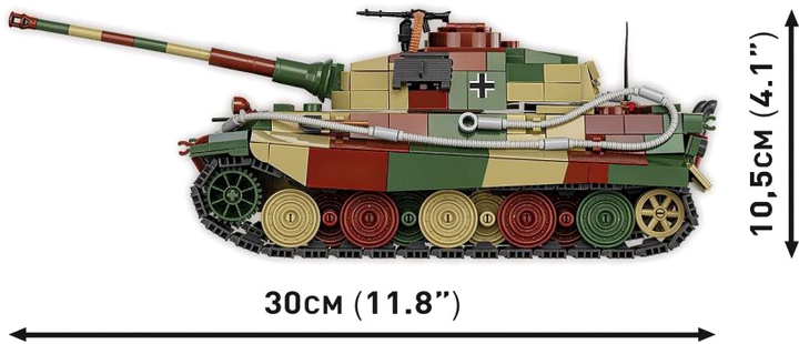 Klocki konstrukcyjne Cobi Historical Collection Panzer VI Ausf. B Knigstiger 802 elementy (5902251031138) - obraz 5