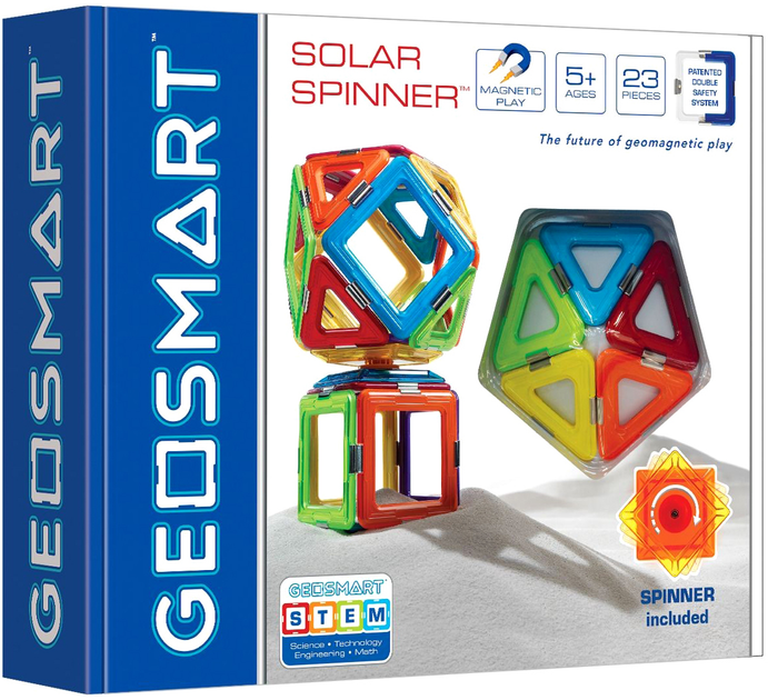 Klocki magnetyczne IUVI Games Geo Smart Solar Spinner 23 elementy (5414301249924) - obraz 1