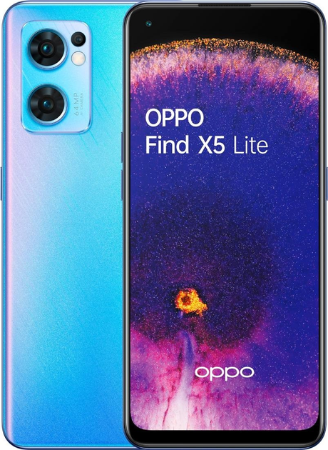 Smartfon OPPO Find X5 Lite 8/256GB Startrails Blue (CPH2371SE) - obraz 1