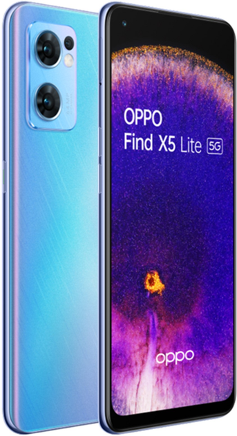 Smartfon OPPO Find X5 Lite 8/256GB Startrails Blue (CPH2371SE) - obraz 2