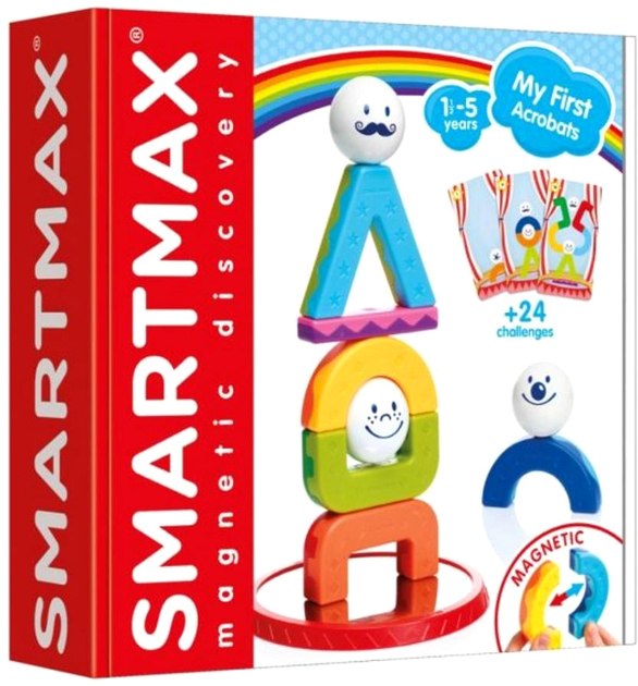 Конструктор магнітний IUVI Games Smart Max My First Acrobats 24 деталі (5414301250548) - зображення 1