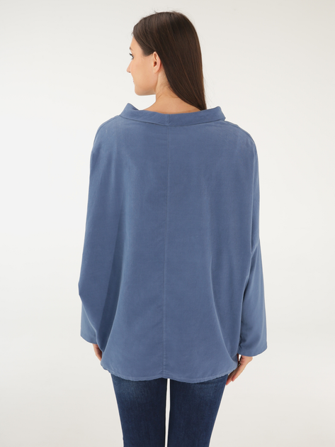 Bluza damska bez kaptura oversize Unisono 170-1110-1 L Niebieska (5906140656082) - obraz 2