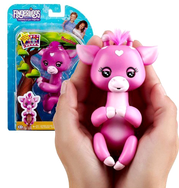 Figurka WowWee Fingerlings Żyrafa Meadow 14 cm (0771171135555) - obraz 2