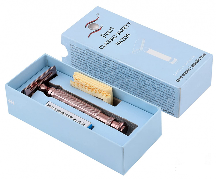 Бритва Т-подібна Pearl L-55 Blush Wine Closed Comb - Фото 5 Бритва Т-подібна Pearl L-55 Blush Wine Closed Comb - изображение 5