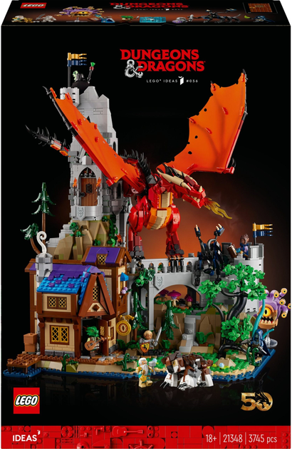 Zestaw klocków LEGO Ideas: Dungeons & Dragons: Opowieść czerwonego smoka 3745 elementów (21348) - obraz 1