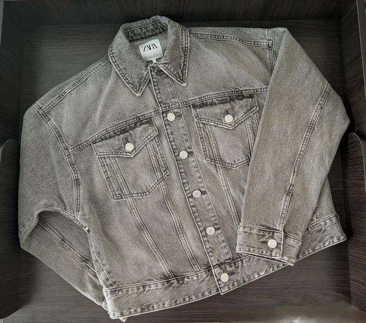 Джинсова куртка оверсайз Zara 4365/272 XS-S - изображение 11