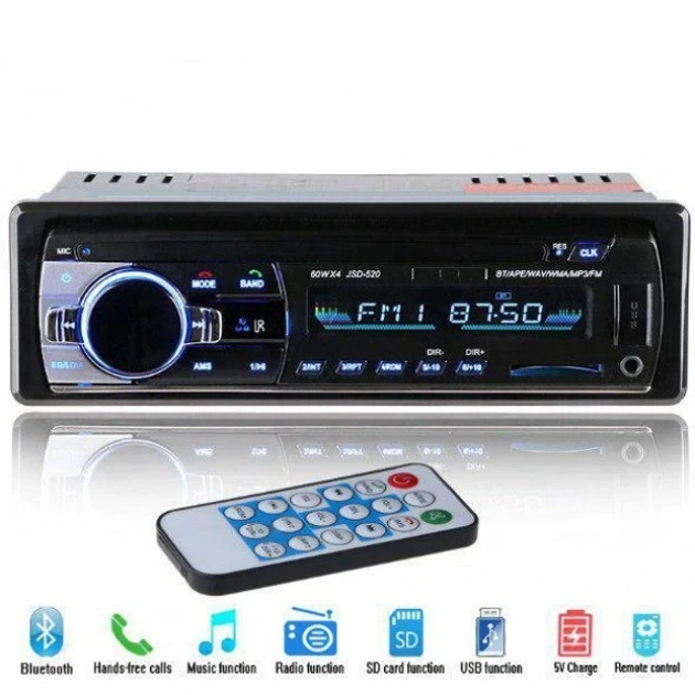 Автомагнитола JSD 520 Магнитола с USB/FM/AUX и Bluetooth 260Вт - изображение 5