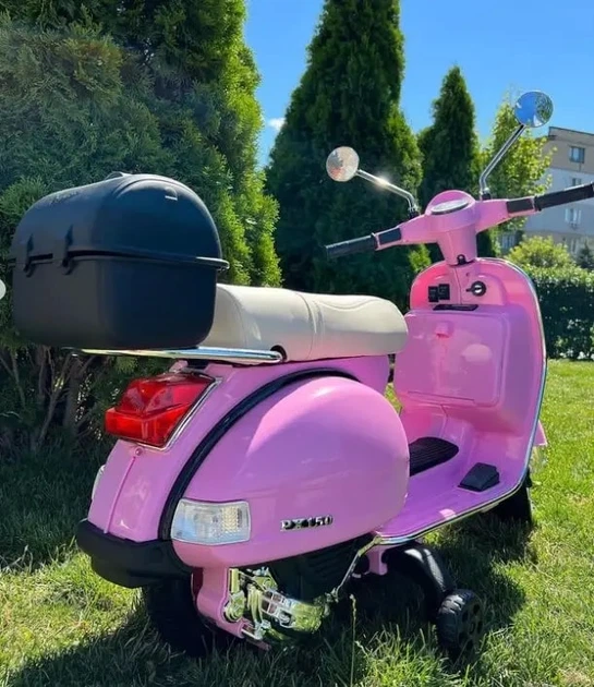 Дитячий електромотоцикл ретро скутер Bambi M 4939EL-8 VESPA PX 150