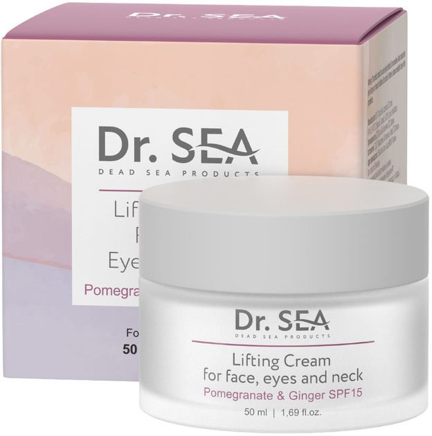 Лифтинг крем Dr.Sea с экстрактами Граната и Имбиря SPF15 50 мл (7293720020691) 