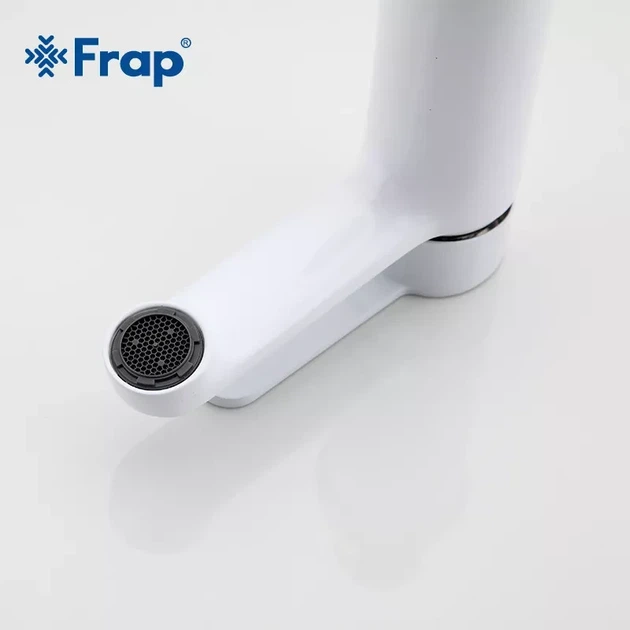 Смеситель для умывальника Frap F1041 белый/хром - изображение 4