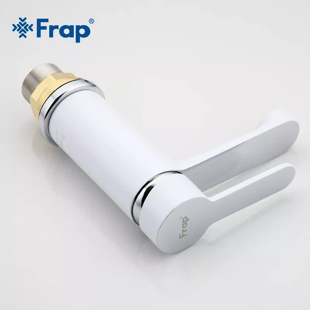 Смеситель для умывальника Frap F1041 белый/хром - изображение 5