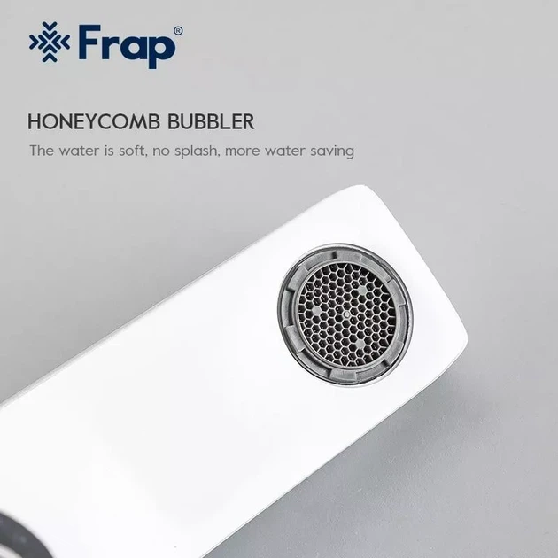 Змішувач для ванни Frap F3258, білий/хром - изображение 3