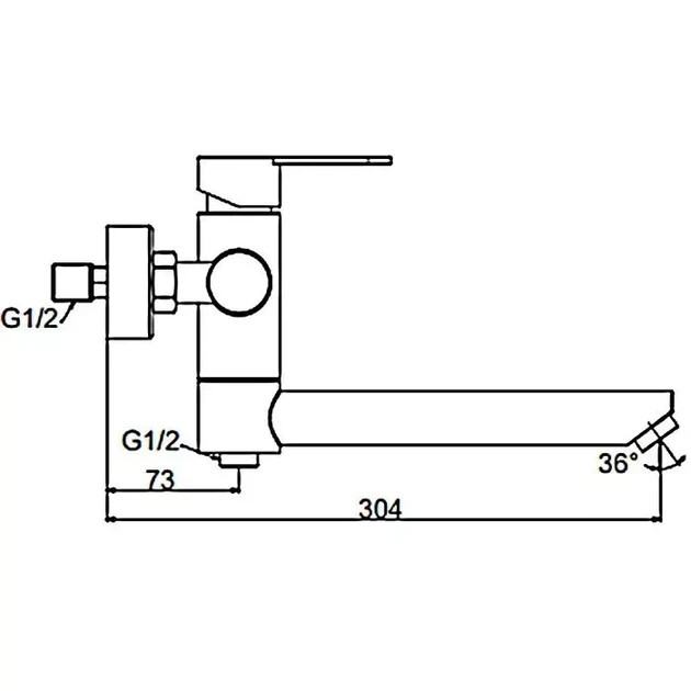 Змішувач для ванни Frap F32801-6, чорний - изображение 7
