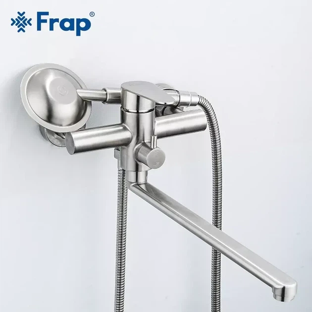 Змішувач для ванни Frap F2248, сатин - зображення 2