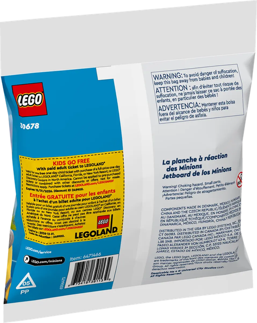 Конструктор LEGO Minions: Реактивна дошка міньйонів 48 елементів (30678) - зображення 3