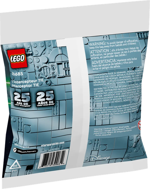 Конструктор LEGO Star Wars: Мінімодель TIE Interceptor 48 елементів (30685) - зображення 3