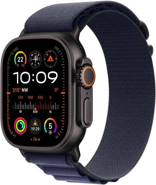 Pasek Apple AlpineLoop Black Titanium Finish do Apple Watch 49mm Navy Large (APL_MYPY3) - obraz 2