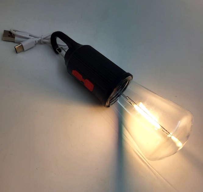 Кемпинговая Led лампа аккумуляторная фонарь светильник с крючком светодиодная лампочка UKC Camping lamp UKC LED-2 - изображение 3