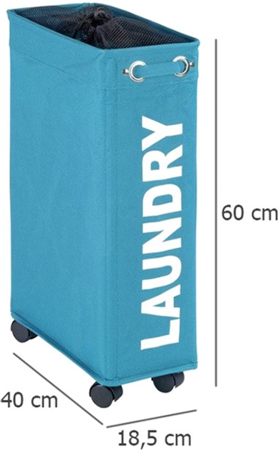 Kosz na pranie Wenko Corno 43 l Turkusowy (4008838320921) - obraz 5